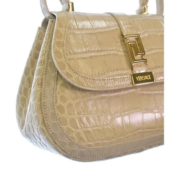Versace Greca Goddess Top Handle Handbag Bag Beige - Picture 8 of 10